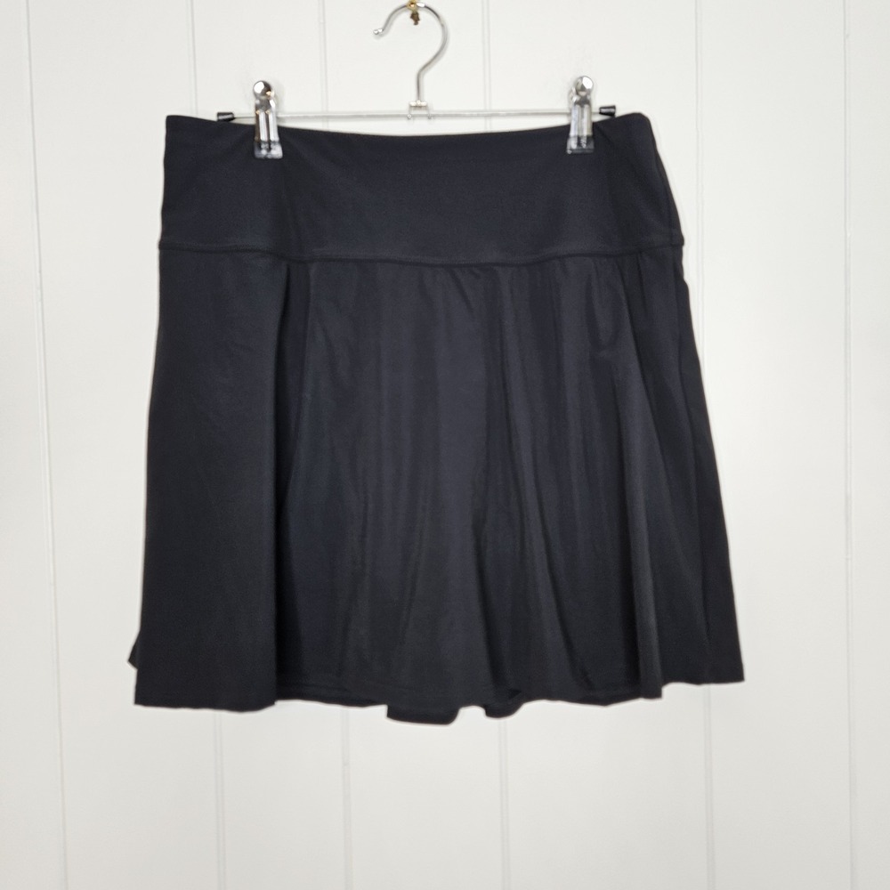 LL Bean Spandex Skirt‎ With Lining Briefs Size 14 Reg